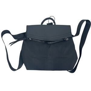 Botkier New York Trigger Black Mini Backpack with Flap Closure Top Handle